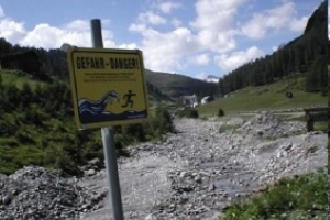 Fimberbach in Ischgl außerhalb der Bodenalpe - falls man ihn noch Bach nennen darf